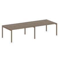 Metal System Quattro Перег. стол (2 столешницы) на П-образном м/к 50БП.ПРГ-2.4 Акация/Антрацит металл 3200*1235*750 Metal System Quattro Перег. стол (2 столешницы) на П-образном м/к 50БП.ПРГ-2.4 Акация/Антрацит металл 3200*1235*750