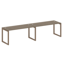 Metal System Quattro Р. ст. на 2 раб. места на О-образном м/к 50БО.СМ-2.4 Акация/Антрацит металл 3200*720*750 Metal System Quattro Р. ст. на 2 раб. места на О-образном м/к 50БО.СМ-2.4 Акация/Антрацит металл 3200*720*750