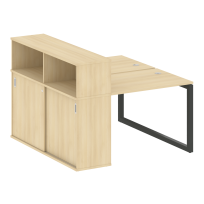 Metal System Quattro Р. ст. с шкафом-купе на О-образном м/к 50БО.РС-СШК-2.1 Т Акация/Антрацит металл 1410*1475*1098 Metal System Quattro Р. ст. с шкафом-купе на О-образном м/к 50БО.РС-СШК-2.1 Т Акация/Антрацит металл 1410*1475*1098