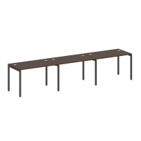 Metal System Quattro Р. ст. на 3 раб. места на П-образном м/к 40БП.СМ-3.2 Акация/Антрацит металл 3600*720*750 Metal System Quattro Р. ст. на 3 раб. места на П-образном м/к 40БП.СМ-3.2 Акация/Антрацит металл 3600*720*750