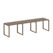 Metal System Р. ст. на 3 раб. места на О-образном м/к БО.СМ-3.1 Акация/Антрацит металл 3000*720*750 Metal System Р. ст. на 3 раб. места на О-образном м/к БО.СМ-3.1 Акация/Антрацит металл 3000*720*750
