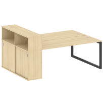 Metal System Quattro Р. ст. с шкафом-купе на О-образном м/к 50БО.РС-СШК-2.5 Т Акация/Антрацит металл 2210*1475*1098 Metal System Quattro Р. ст. с шкафом-купе на О-образном м/к 50БО.РС-СШК-2.5 Т Акация/Антрацит металл 2210*1475*1098