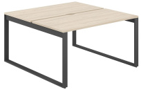 Стол-бенч с вырезом Allegro / 1200×1638×750 / Профиль О-образный: 70×20 Антрацит / Столешница: Белый / AG.137.WH.V.72.AN Стол-бенч с вырезом Allegro / 1200×1638×750 / Профиль О-образный: 70×20 Антрацит / Столешница: Белый / AG.137.WH.V.72.AN