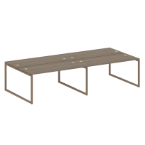 Metal System Quattro Р. ст. на 4 раб. места на О-образном м/к 40БО.СМ-4.4 Акация/Антрацит металл 3200*1475*750 Metal System Quattro Р. ст. на 4 раб. места на О-образном м/к 40БО.СМ-4.4 Акация/Антрацит металл 3200*1475*750