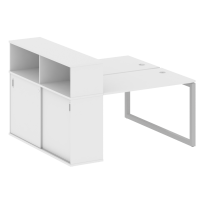 Metal System Quattro Р. ст. с шкафом-купе на О-образном м/к 50БО.РС-СШК-2.2 Т Акация/Антрацит металл 1610*1475*1098 Metal System Quattro Р. ст. с шкафом-купе на О-образном м/к 50БО.РС-СШК-2.2 Т Акация/Антрацит металл 1610*1475*1098