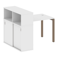 Metal System Quattro Стол офисный с шкафом-купе на П-образном м/к 50БП.РС-СШК-3.1 Т Вяз/Мокко металл 1410×1120×1098 Metal System Quattro Стол офисный с шкафом-купе на П-образном м/к 50БП.РС-СШК-3.1 Т Вяз/Мокко металл 1410×1120×1098
