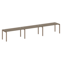 Metal System Quattro Р. ст. на 3 раб. места на П-образном м/к 50БП.СМ-3.4 Акация/Антрацит металл 4800*720*750 Metal System Quattro Р. ст. на 3 раб. места на П-образном м/к 50БП.СМ-3.4 Акация/Антрацит металл 4800*720*750
