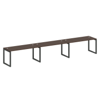 Metal System Quattro Р. ст. на 3 раб. места на О-образном м/к 50БО.СМ-3.4 Акация/Антрацит металл 4800*720*750 Metal System Quattro Р. ст. на 3 раб. места на О-образном м/к 50БО.СМ-3.4 Акация/Антрацит металл 4800*720*750