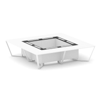Стол для переговоров квадратный Steel Meet KM-PR.B.SP-16K / Тиквуд Светлый – Графит Глянец – Металл Белый / 3200×3200×750