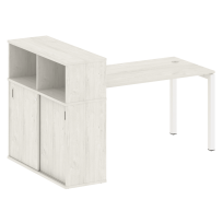 Metal System Quattro Стол офисный с шкафом-купе на П-образном м/к 50БП.РС-СШК-3.3 Т Вяз/Мокко металл 1810×1120×1098 Metal System Quattro Стол офисный с шкафом-купе на П-образном м/к 50БП.РС-СШК-3.3 Т Вяз/Мокко металл 1810×1120×1098