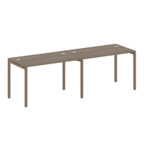 Metal System Quattro Р. ст. на 2 раб. места на П-образном м/к 40БП.СМ-2.2 Акация/Антрацит металл 2400*720*750 Metal System Quattro Р. ст. на 2 раб. места на П-образном м/к 40БП.СМ-2.2 Акация/Антрацит металл 2400*720*750