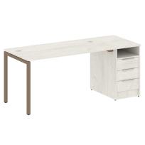 Metal System Quattro Р. ст. с тумбой на П-образном м/к 40БП.РС-СТП-1.3 Акация/Антрацит металл 1812*720*750 Metal System Quattro Р. ст. с тумбой на П-образном м/к 40БП.РС-СТП-1.3 Акация/Антрацит металл 1812*720*750