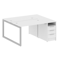 Metal System Quattro Р. ст. с тумбой на О-образном м/к 50БО.РС-СТП-2.2 Акация/Антрацит металл 1612*1475*750 Metal System Quattro Р. ст. с тумбой на О-образном м/к 50БО.РС-СТП-2.2 Акация/Антрацит металл 1612*1475*750