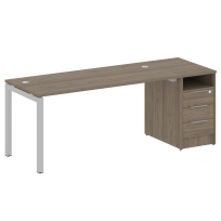 Metal System Quattro Р. ст. с тумбой на П-образном м/к 50БП.РС-СТП-1.4 Акация/Антрацит металл 2012*720*750 Metal System Quattro Р. ст. с тумбой на П-образном м/к 50БП.РС-СТП-1.4 Акация/Антрацит металл 2012*720*750
