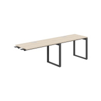 Стол-бенч комбо s-b-s с лючком Allegro / 2800×600×750 / Профиль О-образный: 70×20 Антрацит / Столешница: Белый / AG.192.WH.L.72.AN Стол-бенч комбо s-b-s с лючком Allegro / 2800×600×750 / Профиль О-образный: 70×20 Антрацит / Столешница: Белый / AG.192.WH.L.72.AN