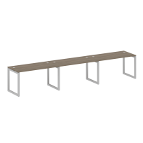 Metal System Quattro Р. ст. на 3 раб. места на О-образном м/к 50БО.СМ-3.3 Акация/Антрацит металл 4200*720*750 Metal System Quattro Р. ст. на 3 раб. места на О-образном м/к 50БО.СМ-3.3 Акация/Антрацит металл 4200*720*750