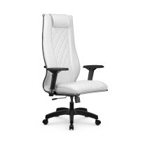 Кресло для руководителя Метта L 1m 50M/4D_17831_Кожа перфорированная NewLeather - Черный_Кожа перфорированная NewLeather - Черный
