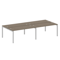 Metal System Quattro Р. ст. на 4 раб. места на П-образном м/к 50БП.СМ-4.4 Акация/Антрацит металл 3200*1475*750 Metal System Quattro Р. ст. на 4 раб. места на П-образном м/к 50БП.СМ-4.4 Акация/Антрацит металл 3200*1475*750