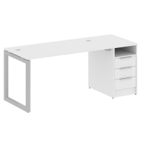 Metal System Quattro Р. ст. с тумбой на О-образном м/к 50БО.РС-СТП-1.3 Акация/Антрацит металл 1812*720*750 Metal System Quattro Р. ст. с тумбой на О-образном м/к 50БО.РС-СТП-1.3 Акация/Антрацит металл 1812*720*750