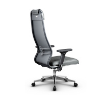 Кресло для руководителя Метта L 1m 40M/2D_17834_Кожа перфорированная NewLeather – Черный