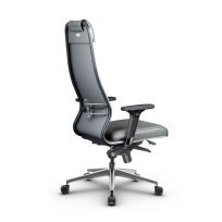 Кресло для руководителя Метта L 1m 40M/2D_17839_Кожа перфорированная NewLeather – Черный