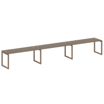 Metal System Quattro Р. ст. на 3 раб. места на О-образном м/к 50БО.СМ-3.5 Акация/Антрацит металл 5400*720*750 Metal System Quattro Р. ст. на 3 раб. места на О-образном м/к 50БО.СМ-3.5 Акация/Антрацит металл 5400*720*750