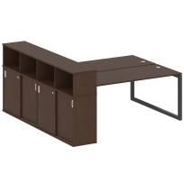 Metal System Quattro Р. ст. с шкафом-купе на О-образном м/к 50БО.РС-СШК-4.5 Т Акация/Антрацит металл 2210*2332*1098 Metal System Quattro Р. ст. с шкафом-купе на О-образном м/к 50БО.РС-СШК-4.5 Т Акация/Антрацит металл 2210*2332*1098