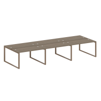 Metal System Р. ст. на 6 раб. места на О-образном м/к БО.СМ-6.3 Акация/Антрацит металл 4200*1475*750 Metal System Р. ст. на 6 раб. места на О-образном м/к БО.СМ-6.3 Акация/Антрацит металл 4200*1475*750