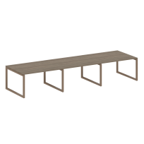 Metal System Quattro Перег. стол (3 столешницы) на О-оразном м/к 50БО.ПРГ-3.3 Акация/Антрацит металл 4200*1235*750 Metal System Quattro Перег. стол (3 столешницы) на О-оразном м/к 50БО.ПРГ-3.3 Акация/Антрацит металл 4200*1235*750