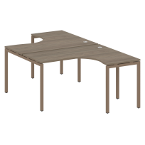 Metal System Quattro Р. ст. криволинейная на П-образном м/к 40БП.РАС-СА-2.3 Акация/Антрацит металл 1400*2435*750 Metal System Quattro Р. ст. криволинейная на П-образном м/к 40БП.РАС-СА-2.3 Акация/Антрацит металл 1400*2435*750