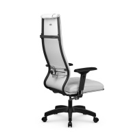 Кресло для руководителя Метта L 1m 50M/4D_17831_Кожа перфорированная NewLeather - Черный_Кожа перфорированная NewLeather - Черный