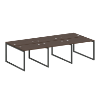 Metal System Quattro Р. ст. на 6 раб. места на О-образном м/к 40БО.СМ-6.1 Акация/Антрацит металл 3000*1475*750 Metal System Quattro Р. ст. на 6 раб. места на О-образном м/к 40БО.СМ-6.1 Акация/Антрацит металл 3000*1475*750