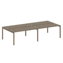 Metal System Quattro Р. ст. на 4 раб. места на П-образном м/к 50БП.СМ-4.4 Акация/Антрацит металл 3200*1475*750 Metal System Quattro Р. ст. на 4 раб. места на П-образном м/к 50БП.СМ-4.4 Акация/Антрацит металл 3200*1475*750