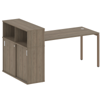 Metal System Quattro Стол офисный с шкафом-купе на П-образном м/к 40БП.РС-СШК-3.4 Т Вяз/Мокко металл 2010×1120×1098 Metal System Quattro Стол офисный с шкафом-купе на П-образном м/к 40БП.РС-СШК-3.4 Т Вяз/Мокко металл 2010×1120×1098