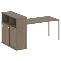 Metal System Quattro Стол офисный с шкафом-купе на П-образном м/к 40БП.РС-СШК-3.4 Т Вяз/Мокко металл 2010×1120×1098 Metal System Quattro Стол офисный с шкафом-купе на П-образном м/к 40БП.РС-СШК-3.4 Т Вяз/Мокко металл 2010×1120×1098