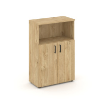Шкаф для документов средний широкий Style Project SN.STS.E-201 / Акация Лорка – Белый – Черные ручки / 796×400×1203 Шкаф для документов средний широкий Style Project SN.STS.E-201 / Акация Лорка – Белый – Черные ручки / 796×400×1203
