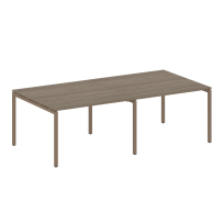 Metal System Quattro Перег. стол (2 столешницы) на П-образном м/к 40БП.ПРГ-2.2 Акация/Антрацит металл 2400*1235*750 Metal System Quattro Перег. стол (2 столешницы) на П-образном м/к 40БП.ПРГ-2.2 Акация/Антрацит металл 2400*1235*750