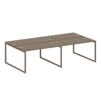 Metal System Quattro Р. ст. на 4 раб. места на О-образном м/к 40БО.СМ-4.3 Акация/Антрацит металл 2800*1475*750 Metal System Quattro Р. ст. на 4 раб. места на О-образном м/к 40БО.СМ-4.3 Акация/Антрацит металл 2800*1475*750