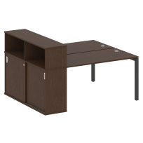 Metal System Quattro Р. ст. с шкафом-купе на П-образном м/к 50БП.РС-СШК-2.3 Т Акация/Антрацит металл 1810*1475*1098 Metal System Quattro Р. ст. с шкафом-купе на П-образном м/к 50БП.РС-СШК-2.3 Т Акация/Антрацит металл 1810*1475*1098