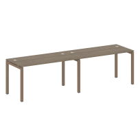 Metal System Quattro Р. ст. на 2 раб. места на П-образном м/к 50БП.СМ-2.3 Акация/Антрацит металл 2800*720*750 Metal System Quattro Р. ст. на 2 раб. места на П-образном м/к 50БП.СМ-2.3 Акация/Антрацит металл 2800*720*750