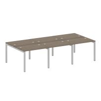 Metal System Quattro Р. ст. на 6 раб. места на П-образном м/к 50БП.СМ-6.1 Акация/Антрацит металл 3000*1475*750 Metal System Quattro Р. ст. на 6 раб. места на П-образном м/к 50БП.СМ-6.1 Акация/Антрацит металл 3000*1475*750