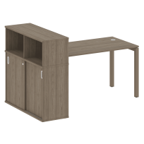 Metal System Quattro Стол офисный с шкафом-купе на П-образном м/к 50БП.РС-СШК-3.3 Т Вяз/Мокко металл 1810×1120×1098 Metal System Quattro Стол офисный с шкафом-купе на П-образном м/к 50БП.РС-СШК-3.3 Т Вяз/Мокко металл 1810×1120×1098