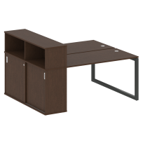 Metal System Quattro Р. ст. с шкафом-купе на О-образном м/к 50БО.РС-СШК-2.3 Т Акация/Антрацит металл 1810*1475*1098 Metal System Quattro Р. ст. с шкафом-купе на О-образном м/к 50БО.РС-СШК-2.3 Т Акация/Антрацит металл 1810*1475*1098