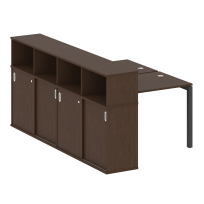 Metal System Quattro Р. ст. с шкафом-купе на П-образном м/к 50БП.РС-СШК-4.1 Т Акация/Антрацит металл 1410*2332*1098 Metal System Quattro Р. ст. с шкафом-купе на П-образном м/к 50БП.РС-СШК-4.1 Т Акация/Антрацит металл 1410*2332*1098