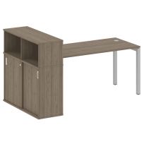 Metal System Quattro Стол офисный с шкафом-купе на П-образном м/к 50БП.РС-СШК-3.4 Т Вяз/Мокко металл 2010×1120×1098 Metal System Quattro Стол офисный с шкафом-купе на П-образном м/к 50БП.РС-СШК-3.4 Т Вяз/Мокко металл 2010×1120×1098
