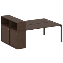 Metal System Quattro Р. ст. с шкафом-купе на П-образном м/к 50БП.РС-СШК-2.5 Т Акация/Антрацит металл 2210*1475*1098 Metal System Quattro Р. ст. с шкафом-купе на П-образном м/к 50БП.РС-СШК-2.5 Т Акация/Антрацит металл 2210*1475*1098