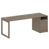 Metal System Quattro Р. ст. с тумбой на О-образном м/к 50БО.РС-СТП-1.4 Акация/Антрацит металл 2012*720*750 Metal System Quattro Р. ст. с тумбой на О-образном м/к 50БО.РС-СТП-1.4 Акация/Антрацит металл 2012*720*750