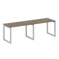 Metal System Quattro Р. ст. на 2 раб. места на О-образном м/к 50БО.СМ-2.2 Акация/Антрацит металл 2400*720*750 Metal System Quattro Р. ст. на 2 раб. места на О-образном м/к 50БО.СМ-2.2 Акация/Антрацит металл 2400*720*750