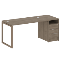 Metal System Quattro Р. ст. с тумбой на О-образном м/к 40БО.РС-СТП-1.3 Акация/Антрацит металл 1812*720*750 Metal System Quattro Р. ст. с тумбой на О-образном м/к 40БО.РС-СТП-1.3 Акация/Антрацит металл 1812*720*750