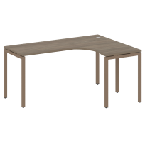 Metal System Quattro Стол криволинейный правый на П-образном м/к 40БП.СА-4 (R) Акация/Антрацит металл 1600*1200*750 Metal System Quattro Стол криволинейный правый на П-образном м/к 40БП.СА-4 (R) Акация/Антрацит металл 1600*1200*750